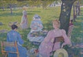 In July - before noon or the orchard, 1890 painting by Theo van Rysselberghe